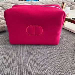 Dior Red Cosmetic Pouch